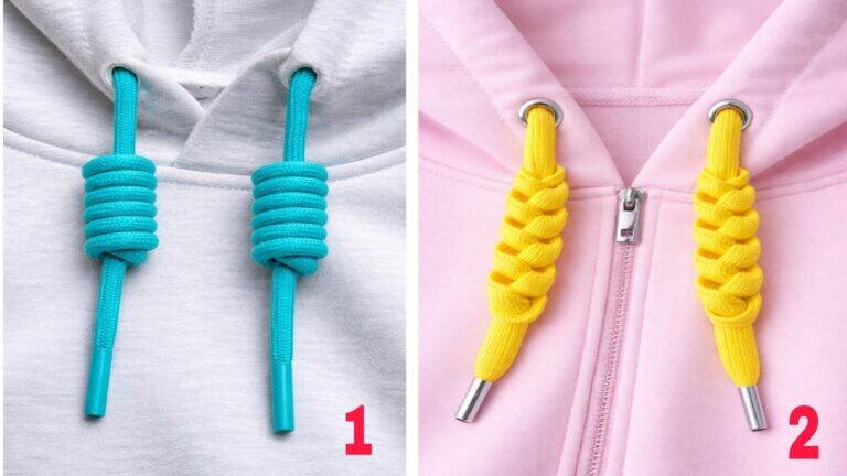 6 łatwych węzłów do sznurków hoodie, które zmienią Twój styl na zawsze!