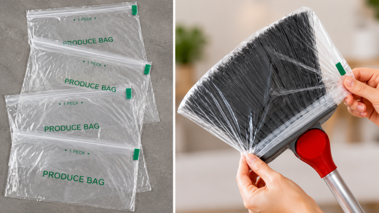 Włóż plastikową reklamówkę na miotłę – ten prosty trik zmienia sprzątanie na zawsze